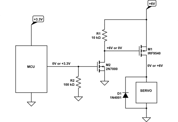 P-channel high-side switching circuit